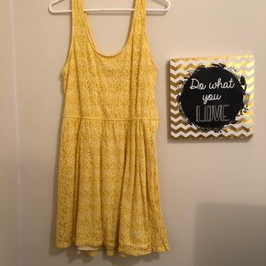 Yellow Lace Sundress, XL
